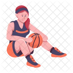 Basketball Lady  Icon