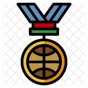 Basketball-Medaille  Symbol