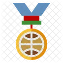 Basketball-Medaille  Symbol