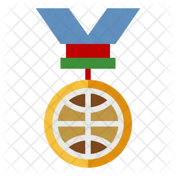 Basketball-Medaille  Symbol