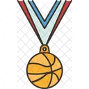 Basketball-Medaille  Symbol