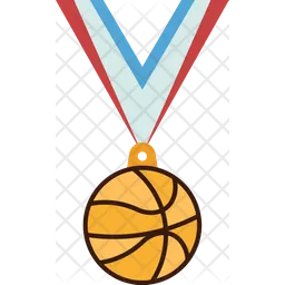 Basketball-Medaille  Symbol