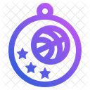 Basketball-Medaille  Symbol