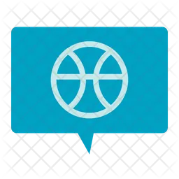 Basketball Message  Icon