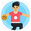 Sportsman Player Basketball Player Icon