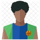 Basketball Player Man Icon