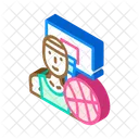Basketball Sport Isometric Icon