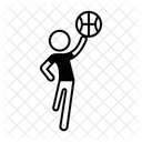 Basketball Player Jumping Icon