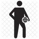 Basketball Player Standing  Icon