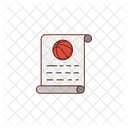 Basketball Sheet  Icon