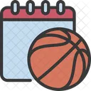 Datum des Basketballspiels  Symbol