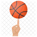 Basketball Spinning Basketball Balancing Sports Ball Icon