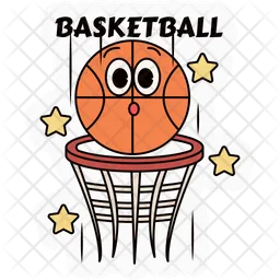 Basketball sticker  Icon