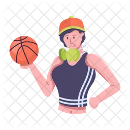 Basketball Woman  Icon