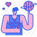 Basketball-Spieler  Symbol