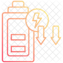 Faible Consommation Denergie Batterie Batterie Faible Icône