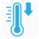 Basse Temperature Thermometre Froid Icône