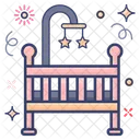 Baby Crib Baby Bed Cot Icon