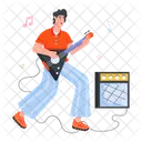 Bass Player Bassist Rock Musician アイコン