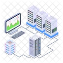 Visualizacion De Datos Bastidores De Almacenamiento Del Sistema Bastidores De Datos Icono