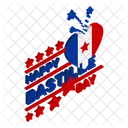 Bastille Day Happy Bestille Day French Icon