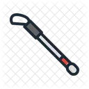 Baston Blanco Ciego Discapacidad Icono