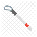 Baston Blanco Ciego Discapacidad Icono