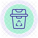 Icono De Circulo De Color De Basura Icon