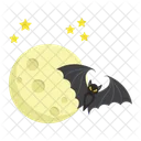 Bat Moon Night Icon