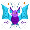 Black Bat Animal Icon