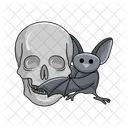 Bat Skull Scary Icon