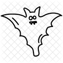 Bat Creepy Horror Icon