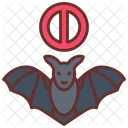 Bat Prohibition Bat Virus Covid Disease Symbol