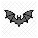 Bat Wings Flying Dark Icon