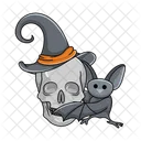 Bat Skull Scary Icon