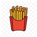 Batatas Comida Fast Food Ícone