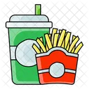 Batatas Fritas Pacote De Batatas Fritas Salgadinhos Icon