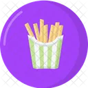 Batatas Fritas Comida Fast Food Icon