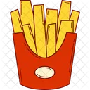 Batatas Fritas Fast Food Junk Food Icon