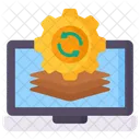 Batch Processing Laptop Configuration Icon