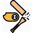 Bate de béisbol roto  Icono