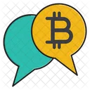 Bate-papo bitcoin  Ícone