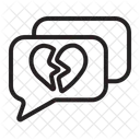 Bate-papo de coração partido  Ícone
