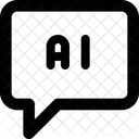 Bate-papo de inteligência artificial  Ícone