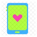 Com Coracao Plano Icon