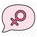 Bate-papo do dia da mulher  Ícone