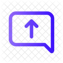 Bate Papo Lateral Seta Para Cima Correio Caixa De Entrada Ícone