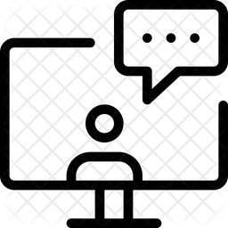 Bate-papo no computador  Ícone