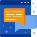 Bate-papo online  Ícone