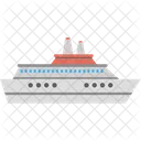 Bateau De Croisiere Balade Luxueuse Route Maritime Icône